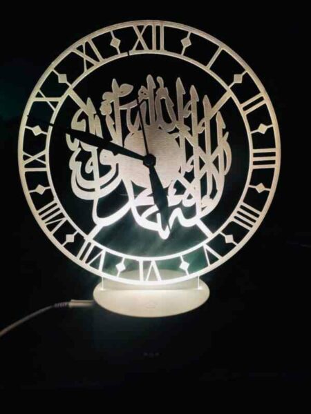 3d Islamic Lamp Clock