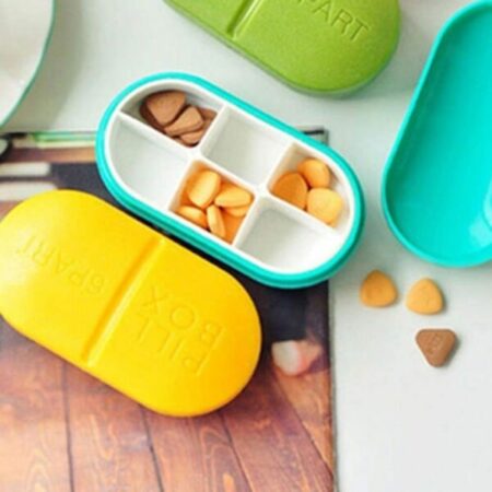 6 Slots Cute Mini Medicine BoxAbout this item 6