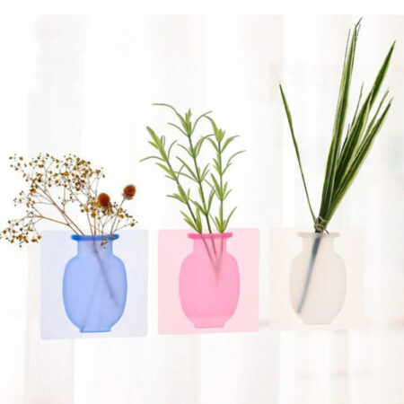 Silicon Wall Flower Pot Magic Flower Plant Vases 4
